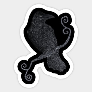 Haloween Raven Sticker
